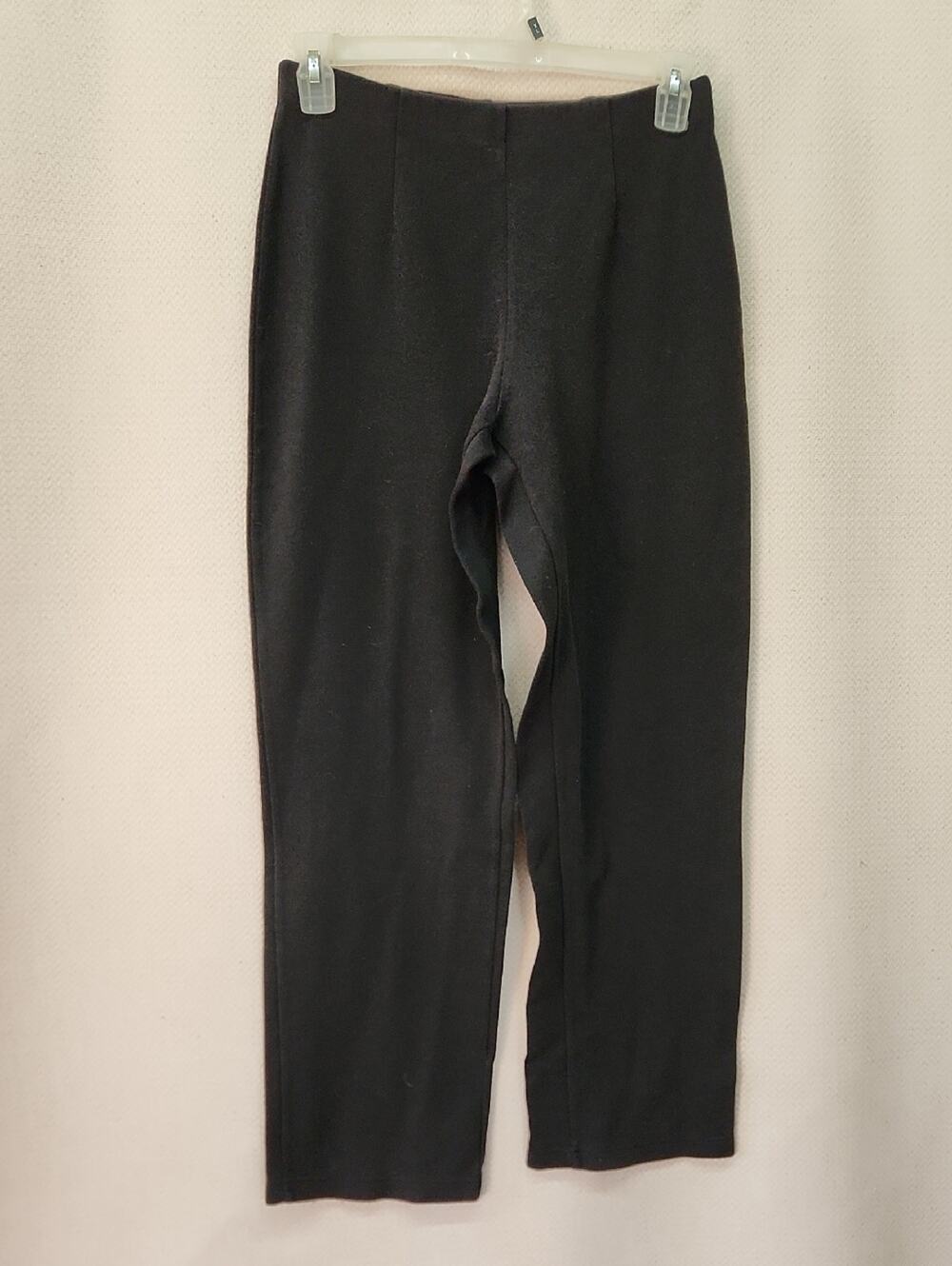 Liz Claiborne Black Knit Pants with Elastic Waistband